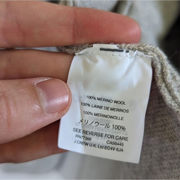 J.Crew Knit Button Up Sweater Merino Wool Cardigan XXS grey - Picture 6 of 7